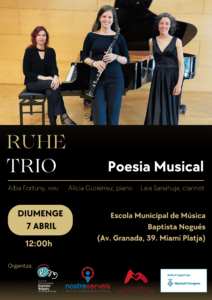 Concierto “Ruhe Trio” – Poesía Musical el 7 de abril de 2024